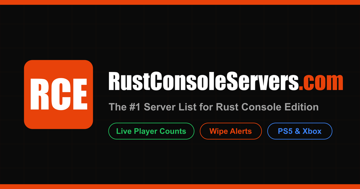 Rust Console Server List - Browse All Servers | RustConsoleServers.com ...
